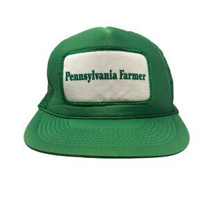Pennsylvania Famer Vintage Mesh Trucker Snapback Hat Cap Dad Patch Retro Foam